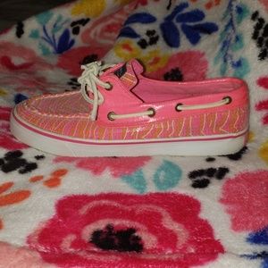 Zebra sequin sperrys